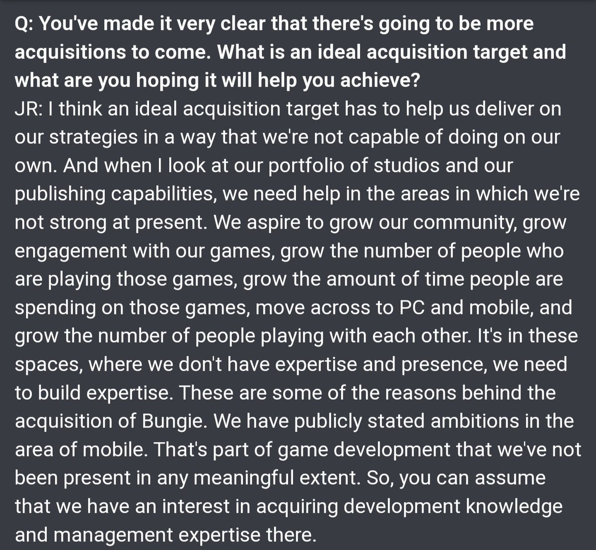 Durrtydoesit's tweet photo. @PlayStation's Acquisition strategy sounds more akin to the honing of a samurai's blade instead of the #NukeItFromOrbit approach of the competition.... https://t.co/CQiwp7jlaF