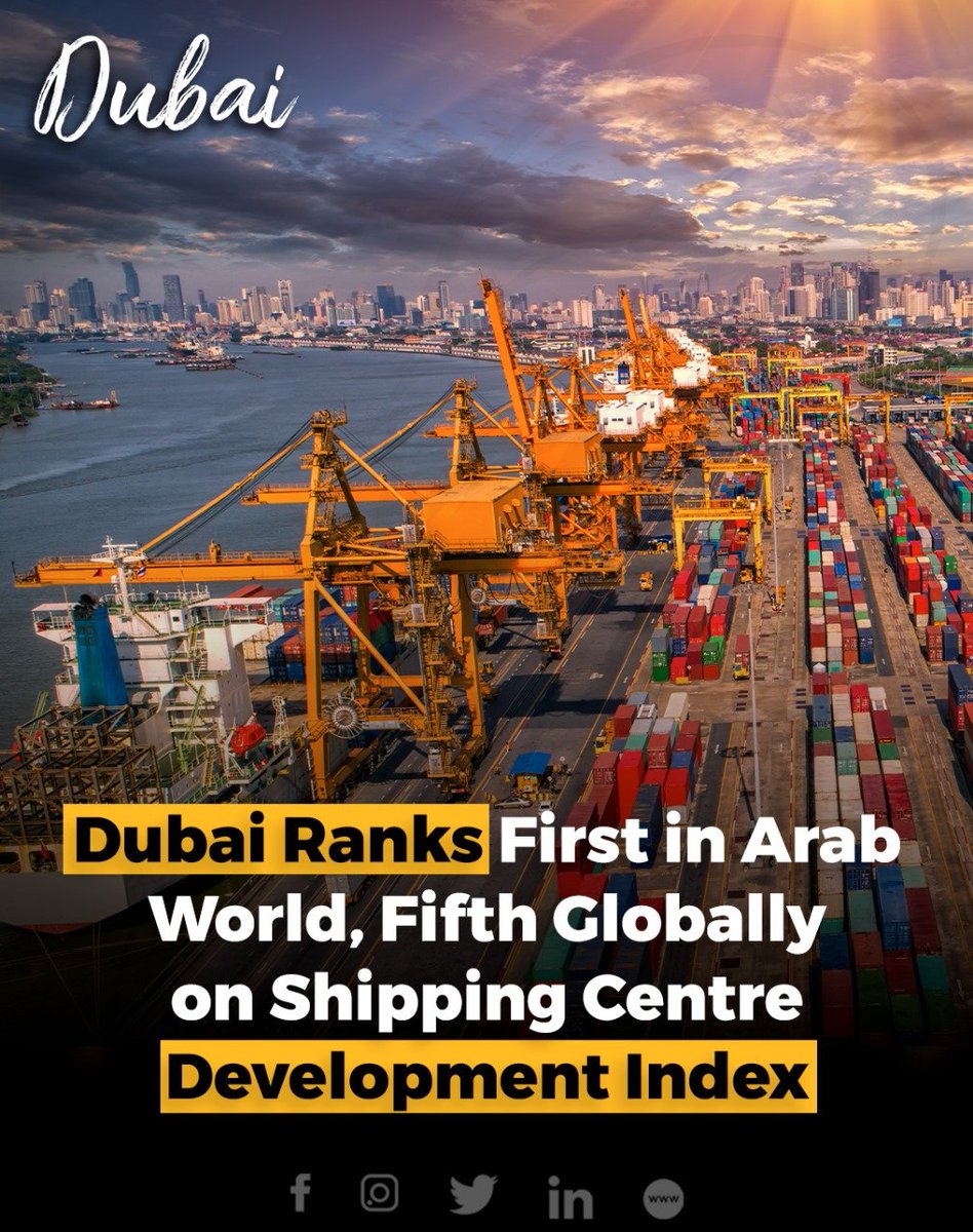 Dubai has once again secured its place among the top five global maritime centers on the 2023 International Shipping Centre Development (ISCD) Index, maintaining this ranking for the fourth consecutive year.