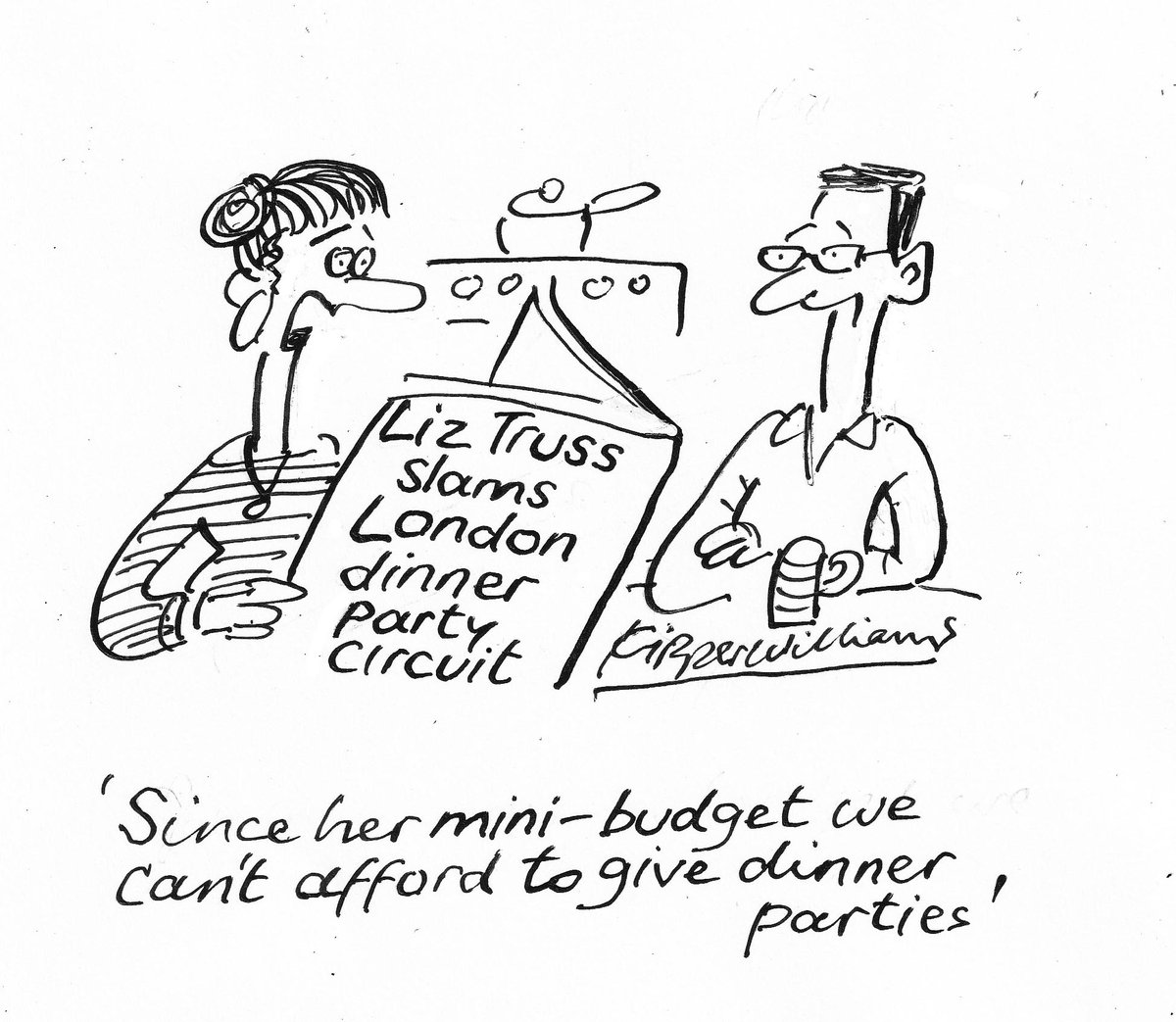 KipperWilliams's tweet photo. #LizTruss speaks
#dinnerparties https://t.co/T6Avxulx5U
