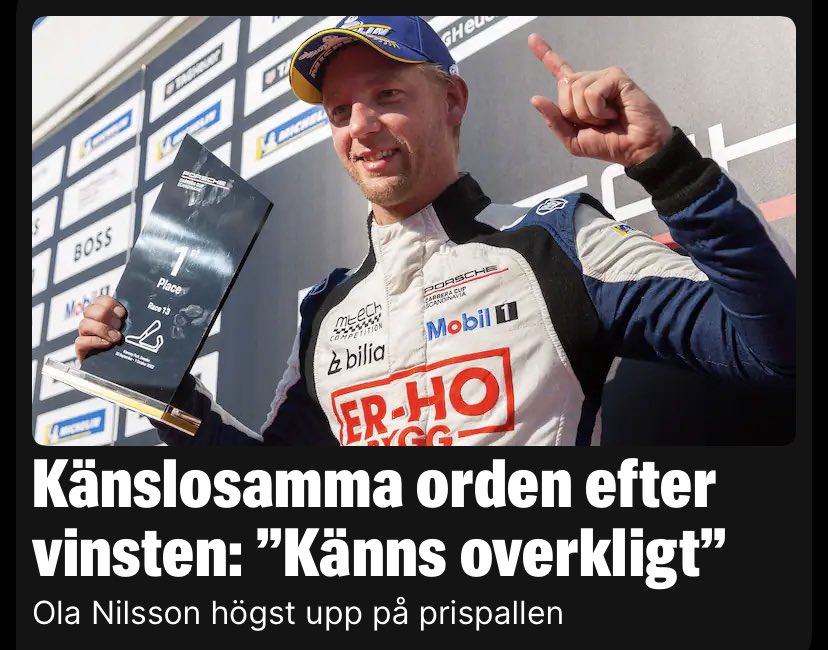Kul att få åka och kika på racing på hemmaplan! expressen.se/sport/motor/ol…