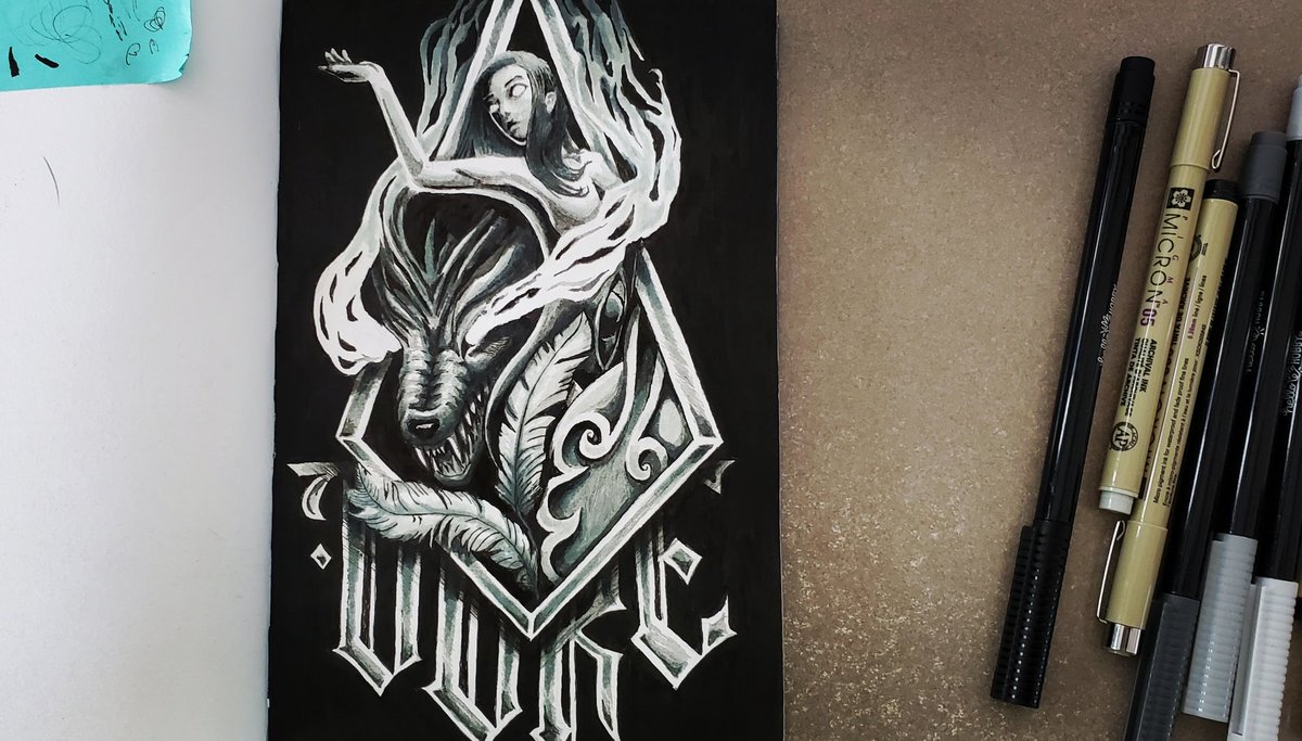 💀 Managed to get it done ✨️
It might look like there is symbolism to it but its all nonsense. Just practicing using pen and markers.
.
.
#micronpen #sketchbook #tattooidea #pencildrawing #pendrawing <a href="/ArtMutuals/">Art(ist) RT & Support! ✩｡:*•.★✼☆｡.</a> #surrealism #horrorart