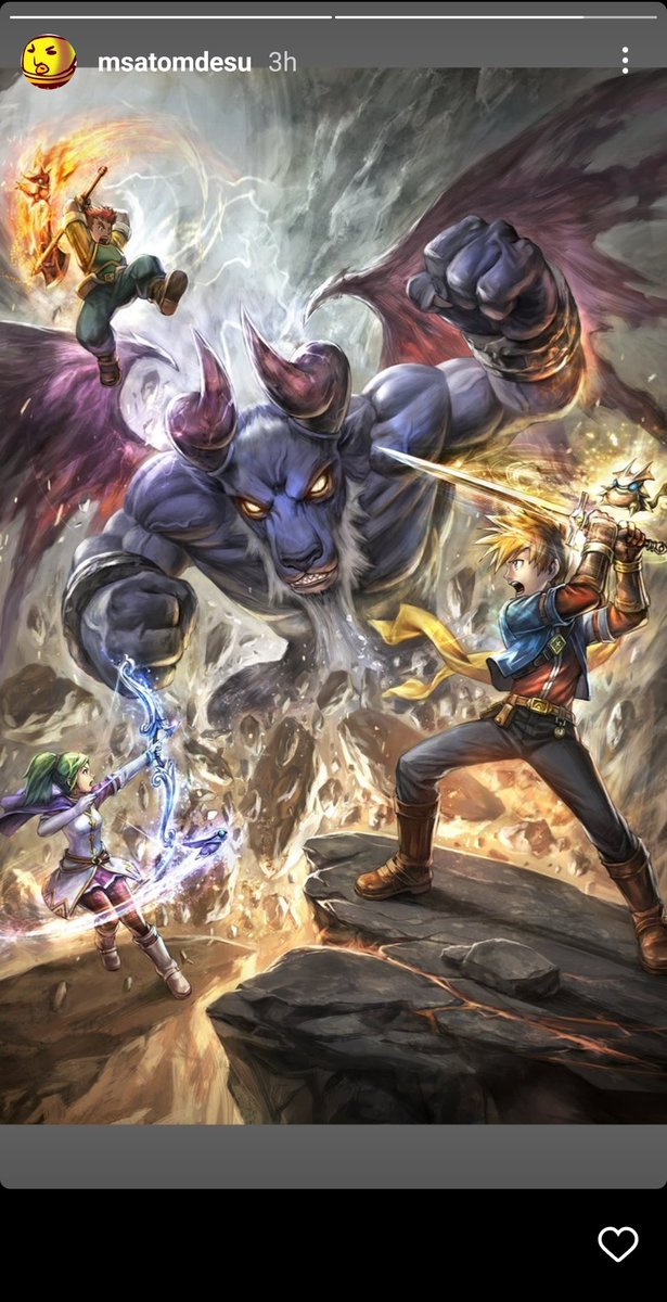 Masanori Sato just shared this never before seen piece of Golden Sun: Dark Dawn art. This is incredible!🌞