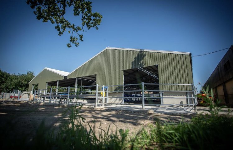 kiteconsulting's tweet photo. Super excited for this client (&amp; the cows!)….lots of planning &amp; hard work coming to fruition. New freestall unit with EasiFix beds &amp; loops #LoveCows #PeoplePlanetProfit https://t.co/PlOOtyk3At