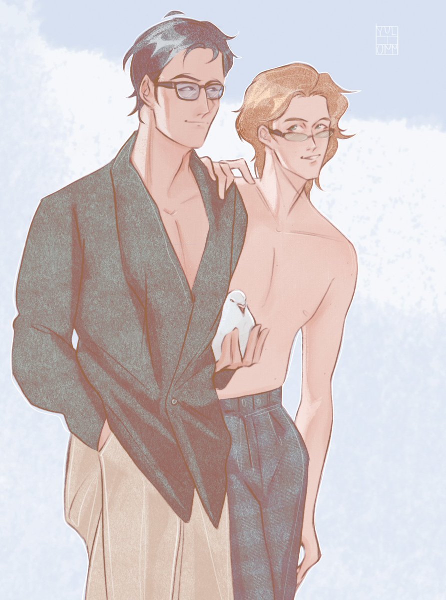 yulionn_'s tweet photo. マイアル | day 6 of #MyAlWeek2023
beach episode (with Charlie)🏖
#yuukokunomoriarty #yuumori #moriartythepatriot #myal #alcroft https://t.co/IWYu5lB224