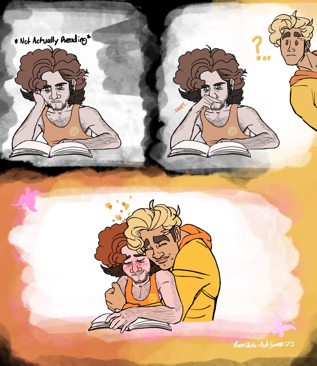 Evan_LRodriguez's tweet photo. I started this when I was super depressed but then it took three days to make so I don’t even know lol.
💛🧡
#digitalart #OCs #ButterflySpectrum https://t.co/uEmjJHzNil