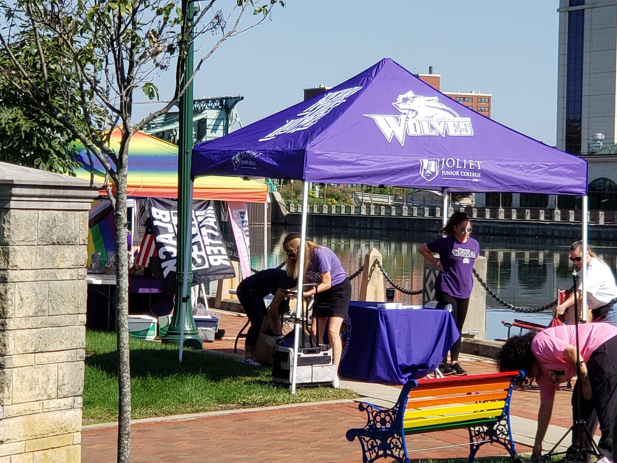 JJC's LGBTQIA+ Employee Resource Group (ERG) is at Joliet Pride today. Come join us for an afternoon of fun.  Great weather. <a href="/JolietJrCollege/">Joliet Junior College</a>