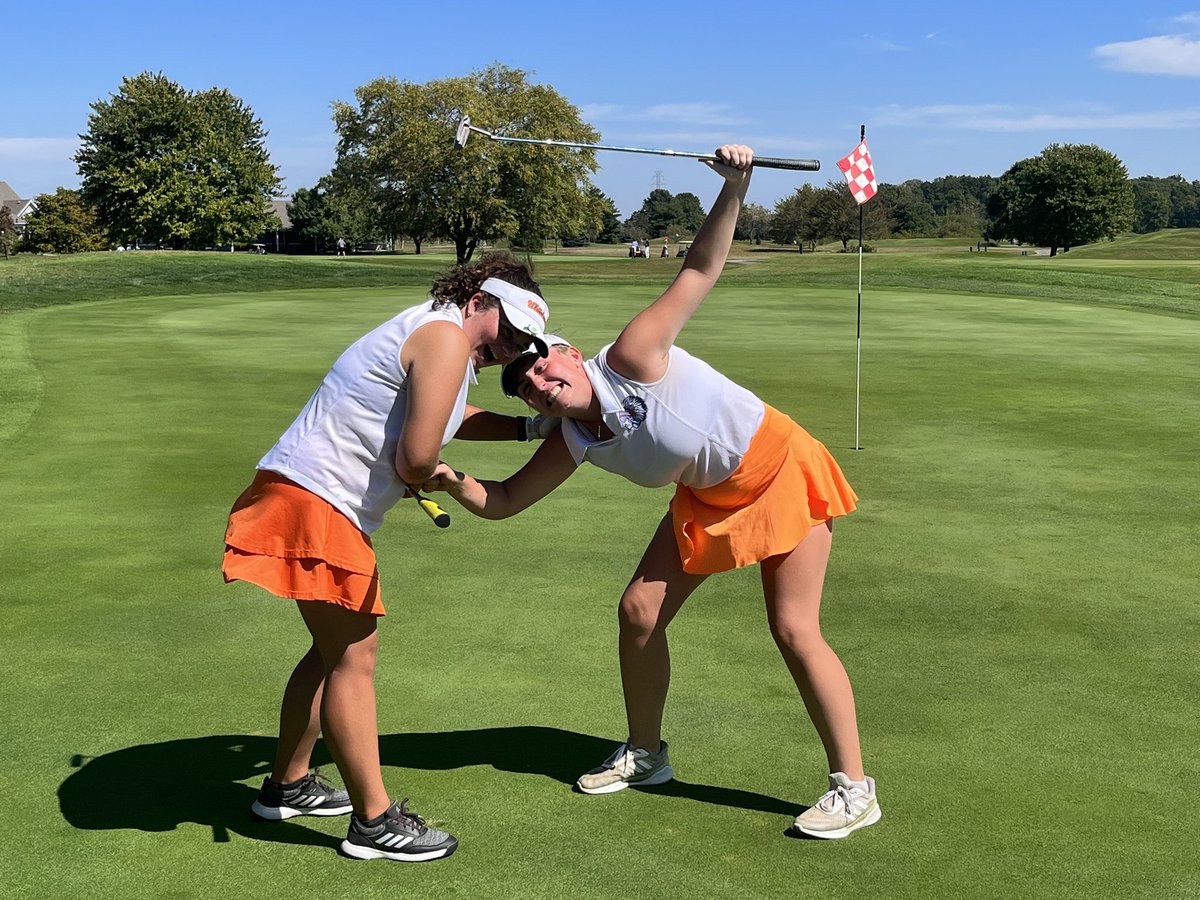 whitelandsports's tweet photo. These two young ladies represented WCHS so well today! Congratulations Kylie (88) and Chloe (90) on your season’s, we will miss seeing you out on the course! @WhitelandGGolf https://t.co/zQA6rVKTCR