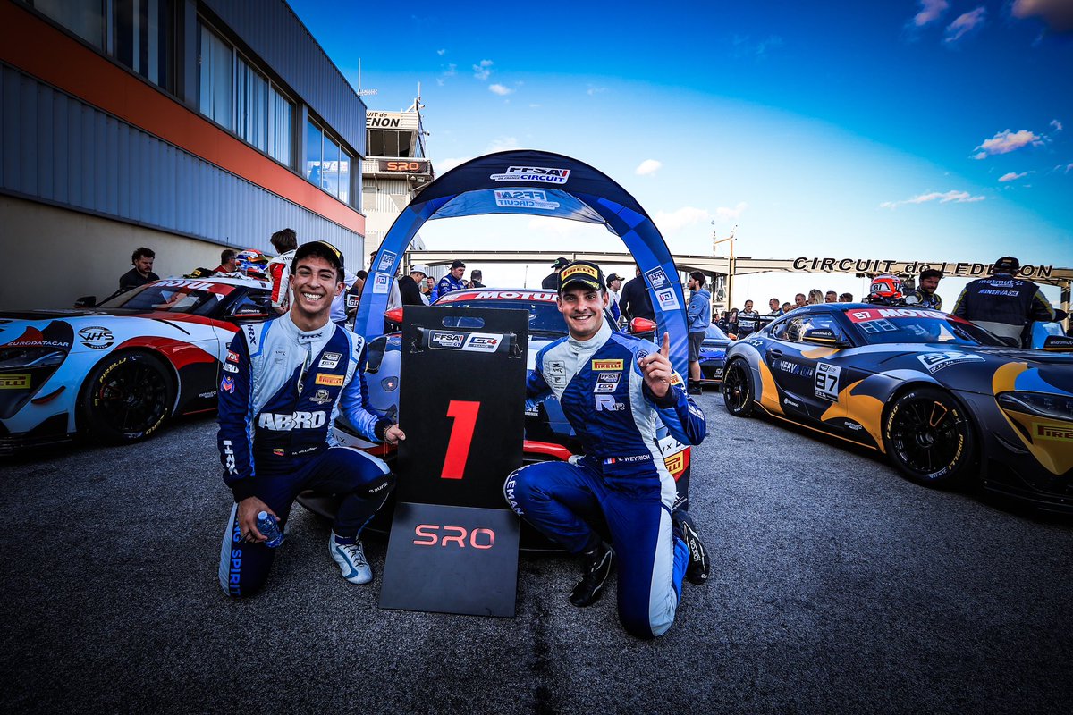 ffsa_gt's tweet photo. 🔵 Deuxième victoire pour Weyrich et Villagomez en Silver Cup
⚪️ Pla et Beaubelique renouent avec le succès en Pro-Am
🔴 Hurgon et Ferté font un grand pas vers le titre en Am Cup

🗞️ Toutes les infos ici 👇🏻
https://t.co/NYoQHYZWXV https://t.co/T534cXda5D