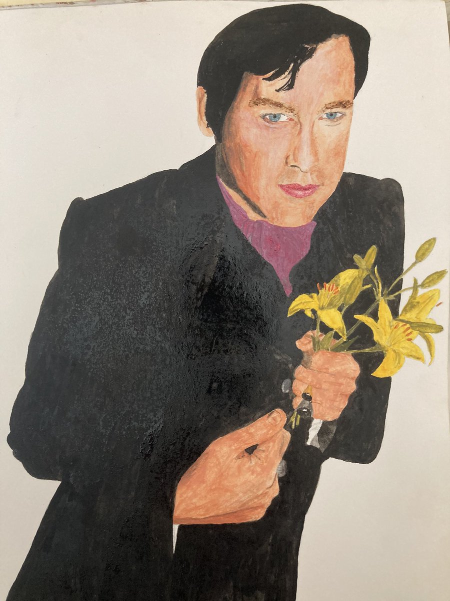 zoemccormick's tweet photo. Just clearing out stuff and found this picture of @JamesMoir10 that I did back in the 90s. https://t.co/3ZZoeDao2U