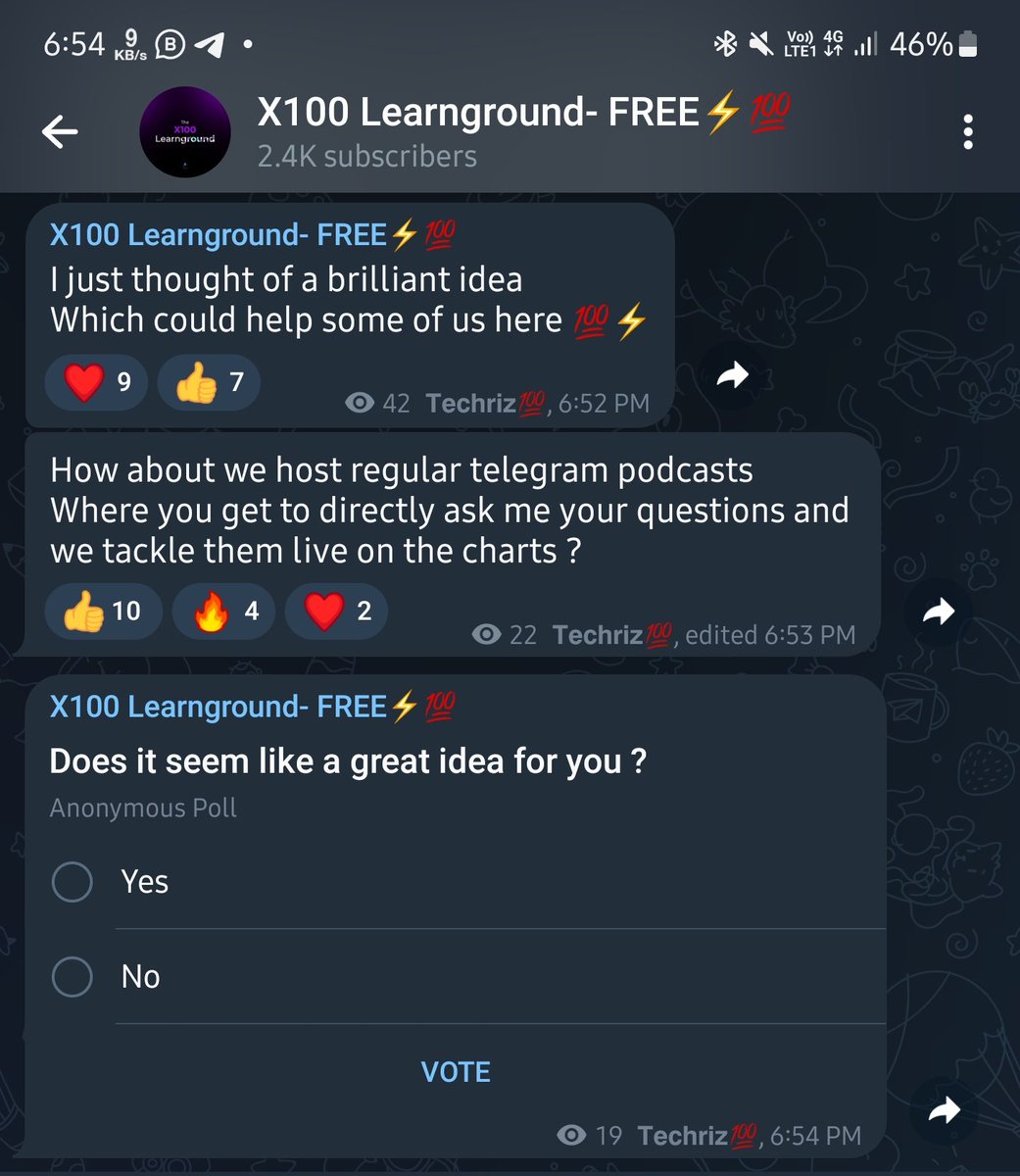 I have lots of plans for everyone at @X100Learnground I just need to finish  my exams to kick start them immediately Everything Crypto, Forex & Technical  Analysis Education would happen on the