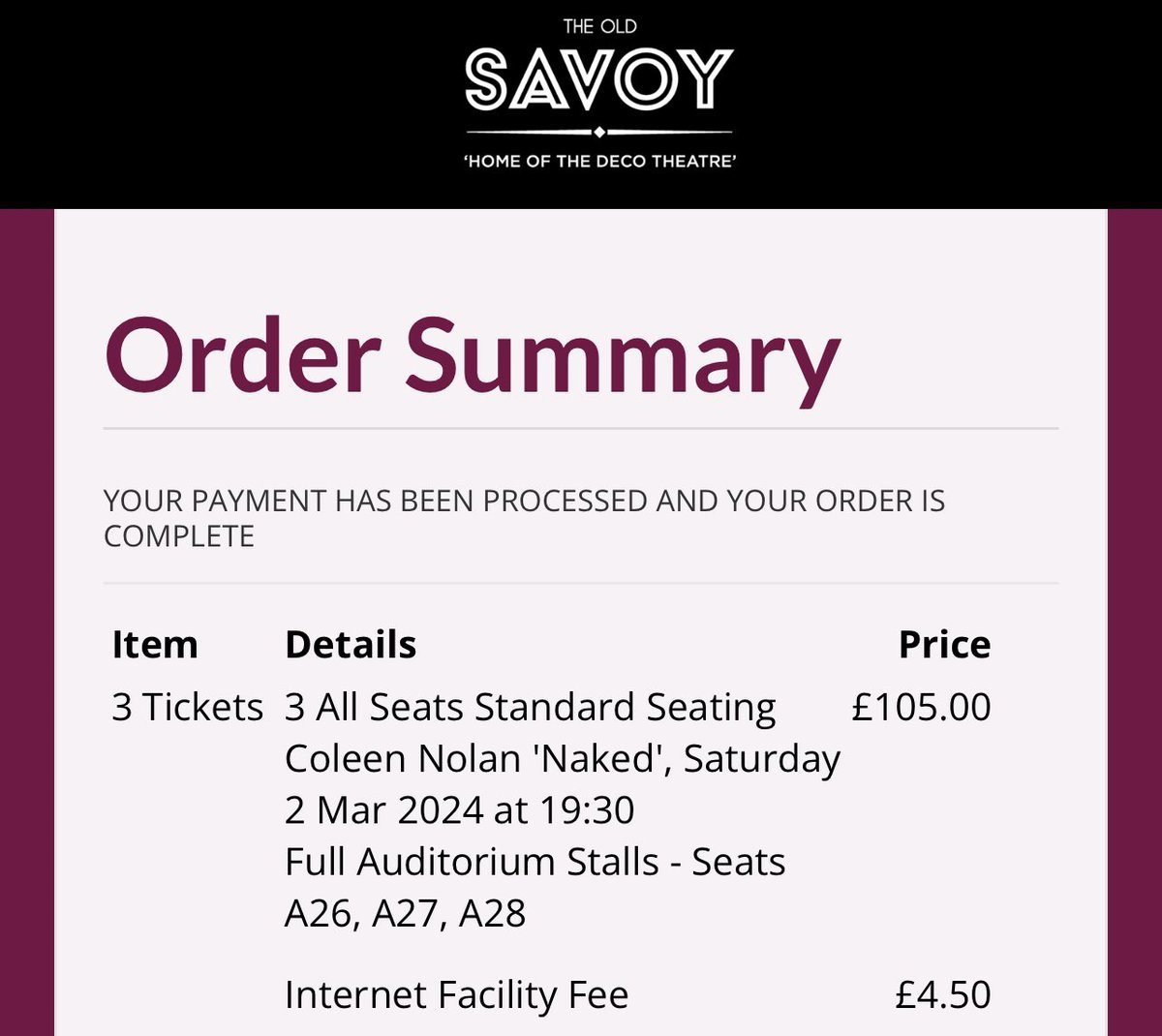 Booked my mum who’s a massive fan of <a href="/The_Nolans/">The Nolans</a> tickets to see <a href="/NolanColeen/">Coleen Nolan</a> in march! She’s going to be in the mood for dancing!