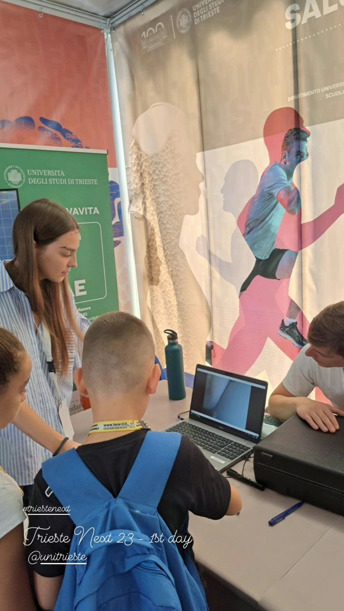 BuoiteStellaA's tweet photo. We are super (attr)active at #TriesteNext23. Play with us at @UniTrieste 's stand in Piazza Unità. Orthopedics and physiotherapy together for #healthinmovement. https://t.co/sOcThCvFgY