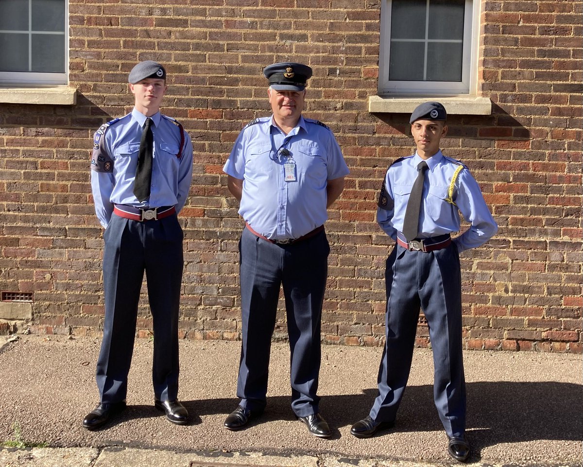 Congratulations to the newest CWOs in @BedsCambsWing. After interviewing at @RAF_Henlow today, I’m please to introduce CWO Beaney @HaverhillATC and Qureshi @2465ATC to the wider CWO team. @CERegionRAFAC @aircadets @ComdtAC