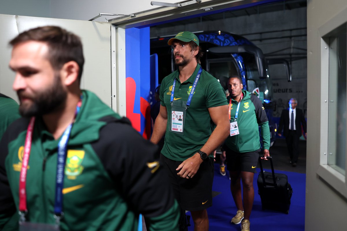 Springboks's tweet photo. The calm before the storm in Paris 🏉
#StrongerTogether #Springboks #RWC2023 #RSAvIRE https://t.co/QQ44Hdtuiy