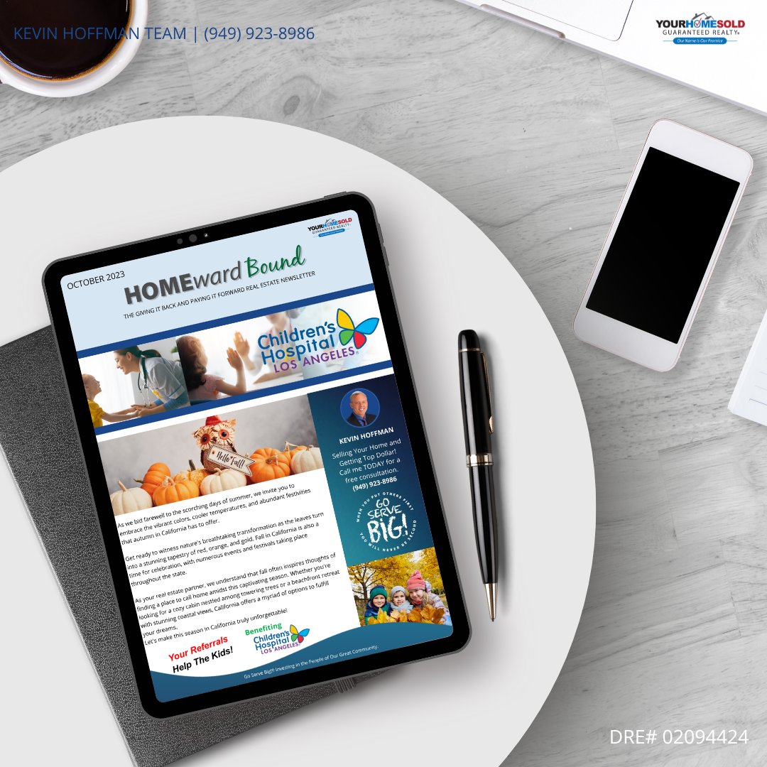 KevinHoffman22's tweet image. 🍂📰 Grab a copy of our Fall Newsletter! 🏡

Looking for your dream home amidst this captivating season? 

DM me for a copy of our newsletter and discover how we can help you find the perfect home as we contribute to helping children in CHLA. 
#FallNewsletter #FindingHome