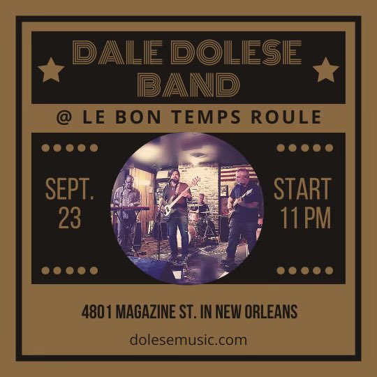 DaleDolese's tweet photo. Big Show and Party tonight at Le Bon Temps https://t.co/z1YgcztyXM