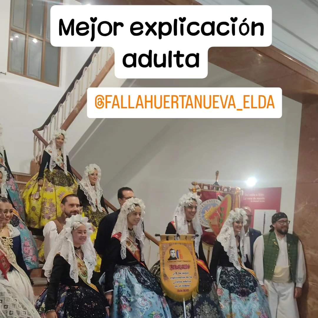 CasalBiB's tweet photo. PREMIOS DEL CBiB A LAS FALLAS DE ELDA
Ayer se entregaron un año más los premios @CasalBiB a las fallas de Elda:
- Escena reivindicativa patrimonio valenciano: Huerta Nueva
- Mejor explicación infantil: Zona Centro
- Mejor explicación adulta: Huerta Nueva
¡Enhorabona!
#fallaselda https://t.co/ZqFDMOZfik