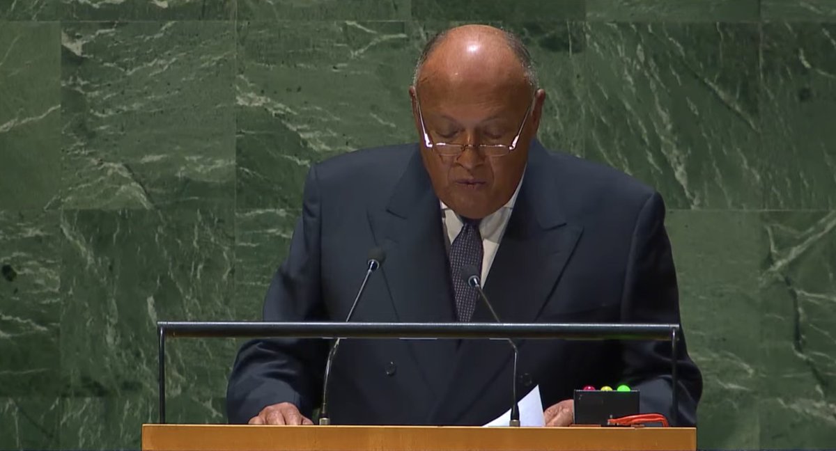 @FaisalbinFarhan @MFAThai @UN #LIVE: #Egypt's Foreign Minister Sameh Shoukry - The responsibility for settling disputes lies with all countries #UNGA #UNG78 arabnews.com/UNGA78
