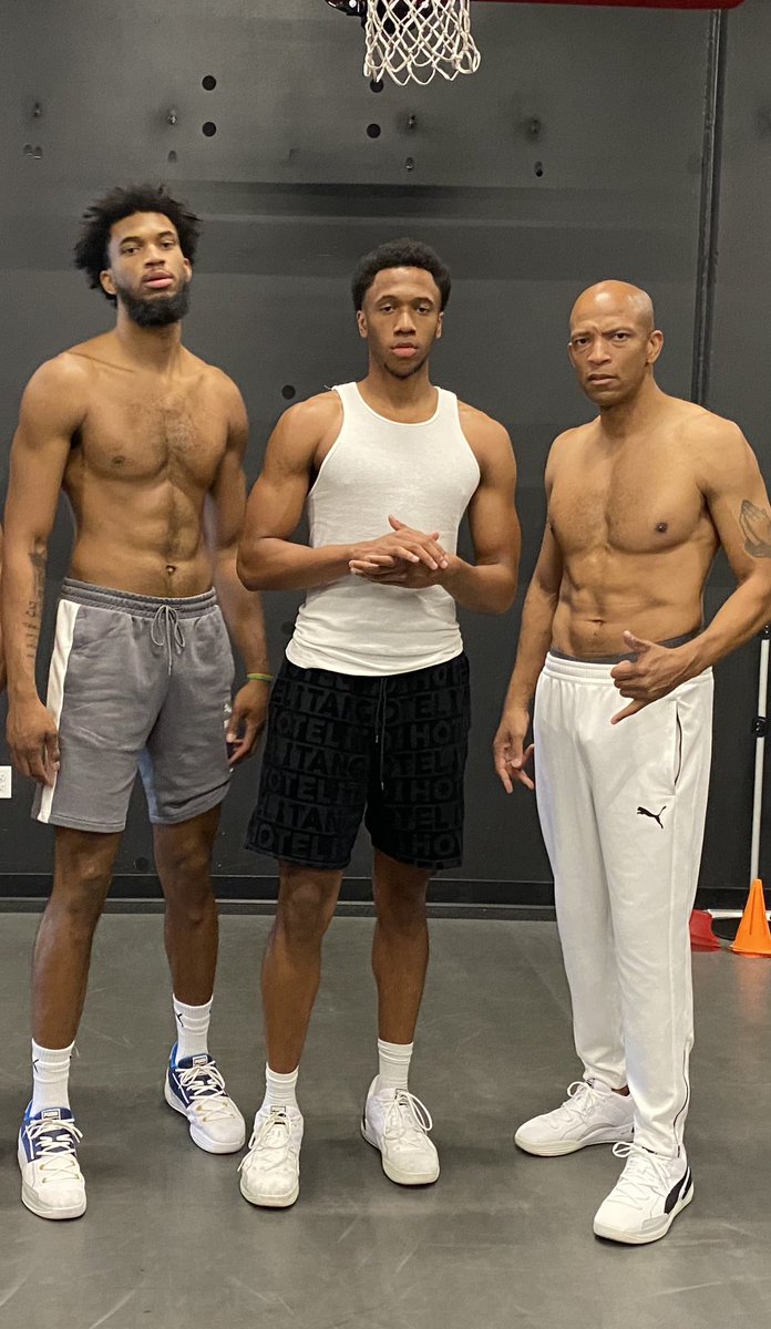 Coach Bagley, Marvin Bagley III, and Marcus Bagley! 💪🏾🚀