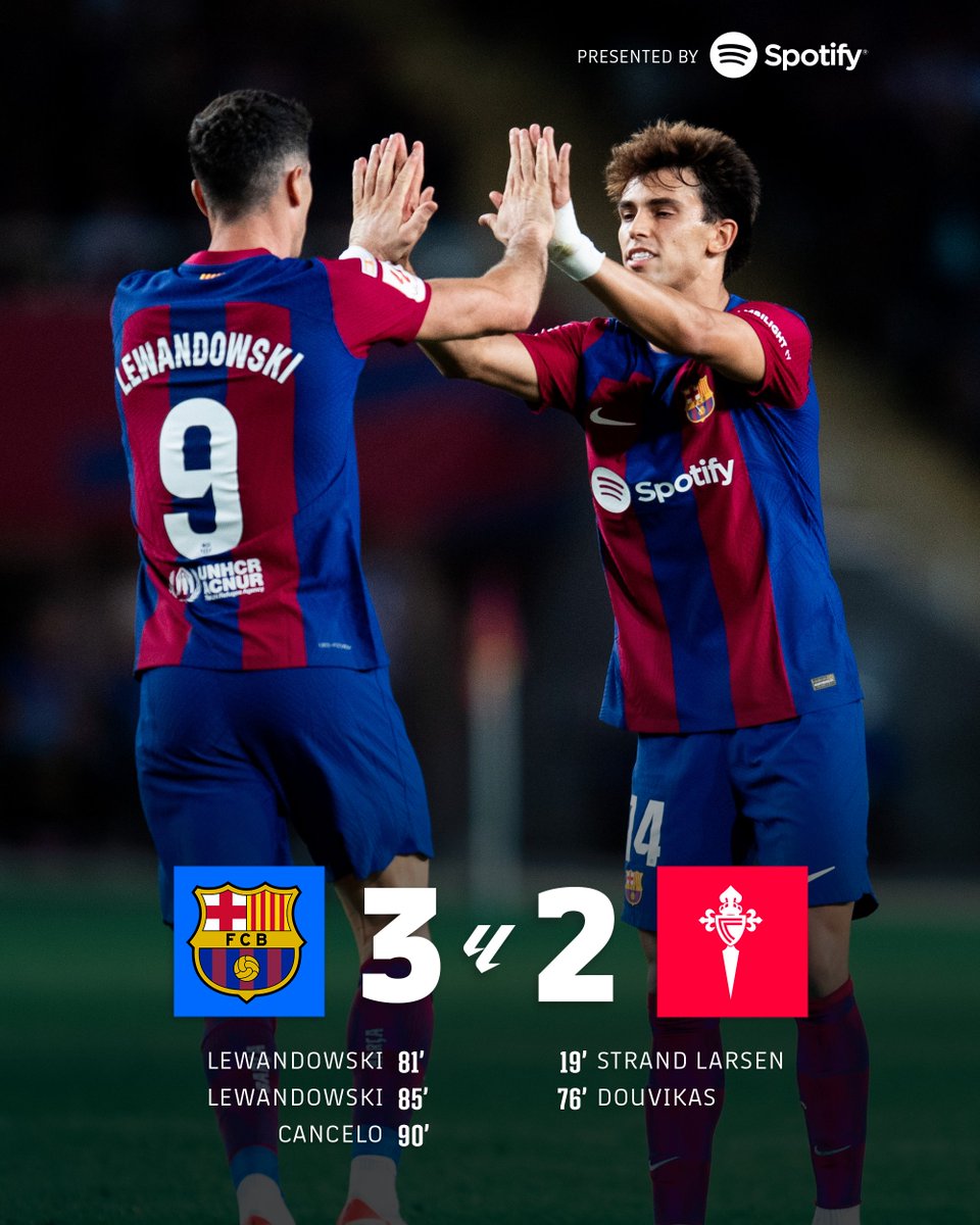 FULL TIME!!! EPIC COMEBACK! #BarçaCelta