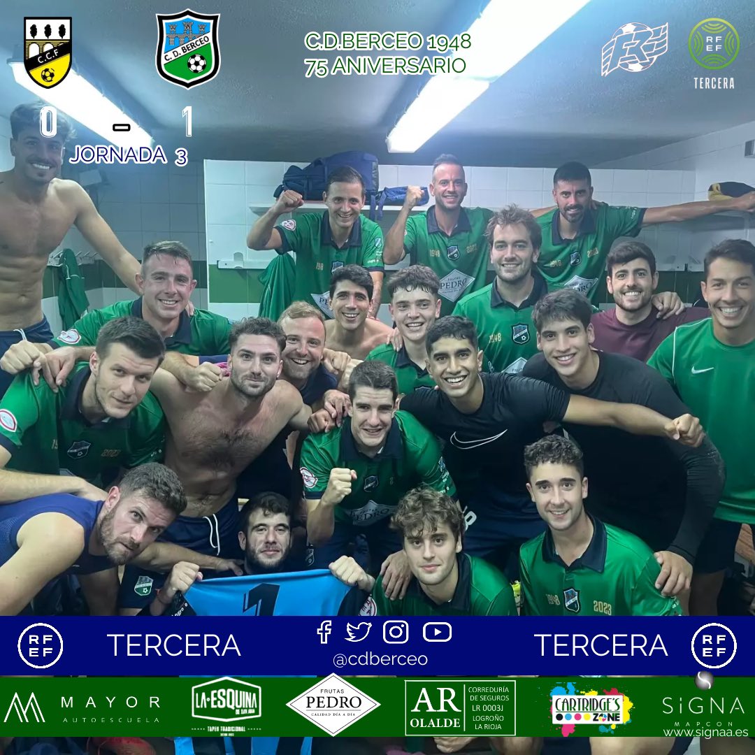 🏆3ª RFEF🏆

<a href="/casalarreinacf/">CASALARREINA C.F.</a> 0
<a href="/cdberceo/">Club Deportivo Berceo</a> 1

Partido muy disputado en una de las salidas más complicadas.
Gran partido en defensa del equipo con la portería a 0.

<a href="/InigoSarr/">Iñi</a> otra vez aprovecho sus ocasiones para dar los 3 puntos.

💚💙💚💙