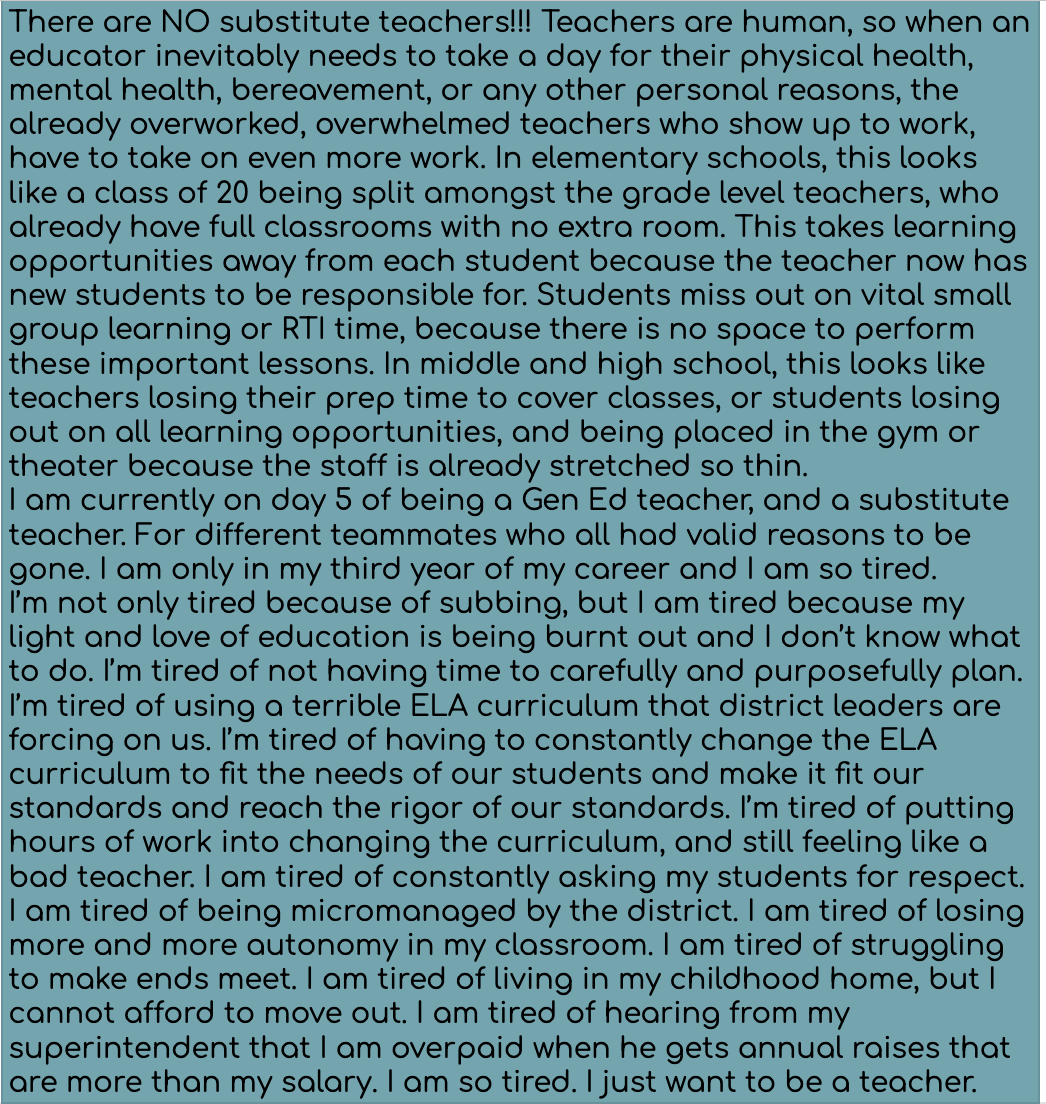 CCSDTeachers's tweet photo. CCSD Teachers are sharing their stories with "I wish the public knew..." #iwishthepublicknew
@ccsdparents @news3lv @8newsnow @ktnv @fox5vegas @JoshuaPeguero
@clarkcountysch @maddow @Lawrence https://t.co/hlyjS6zCXb