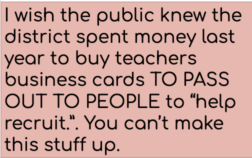 CCSDTeachers's tweet photo. CCSD Teachers are sharing their stories with "I wish the public knew..." #iwishthepublicknew
@ccsdparents @news3lv @8newsnow @ktnv @fox5vegas @JoshuaPeguero
@clarkcountysch @maddow @Lawrence https://t.co/yU6CMPklbb