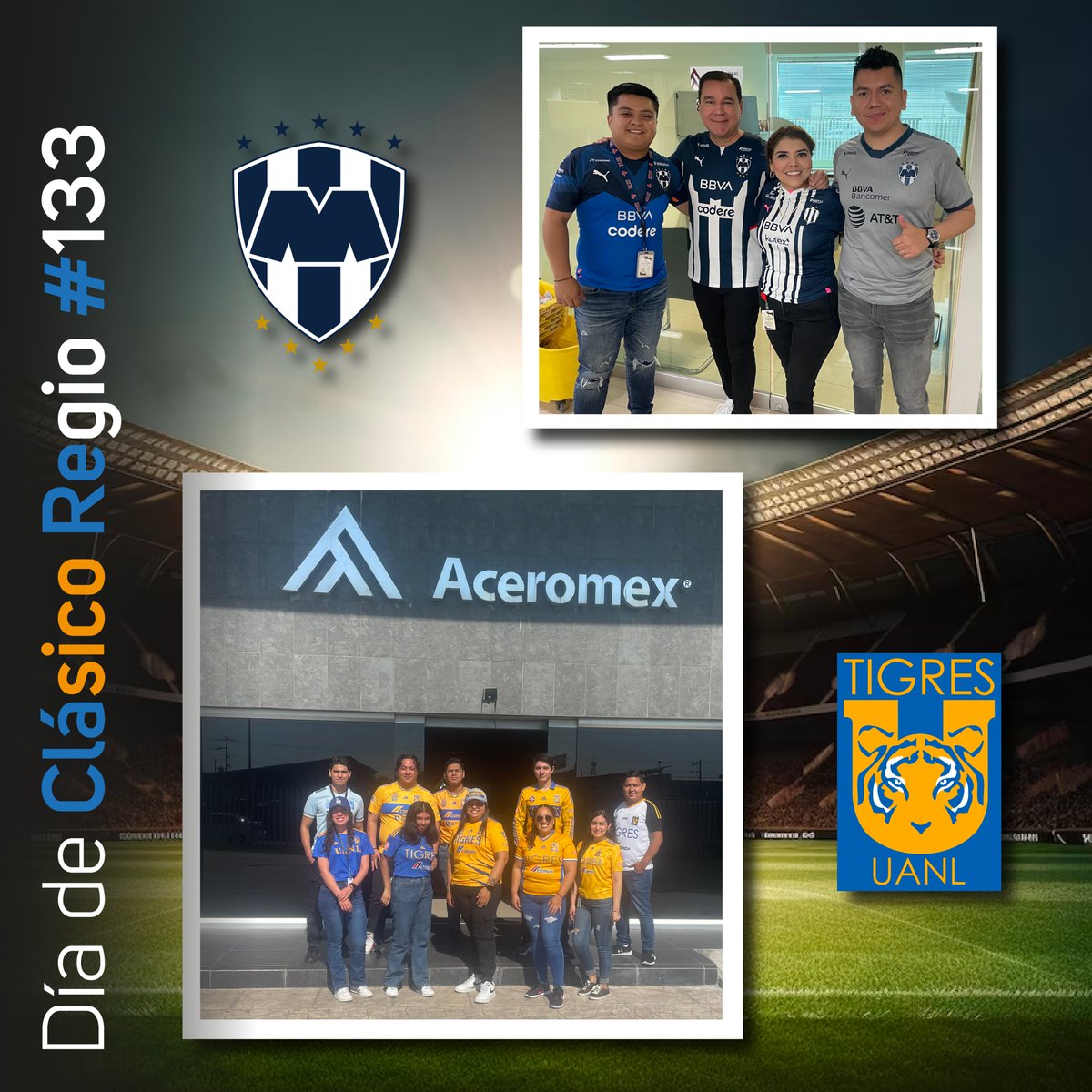 Este emocionante encuentro entre los equipos de fútbol Tigres y Rayados es mucho más que un simple partido, es una verdadera fiesta que une a toda la comunidad regiomontana. ⚽️✅

¡Que gane el mejor equipo y disfrutemos de este emocionante día de clásico regio! 😎