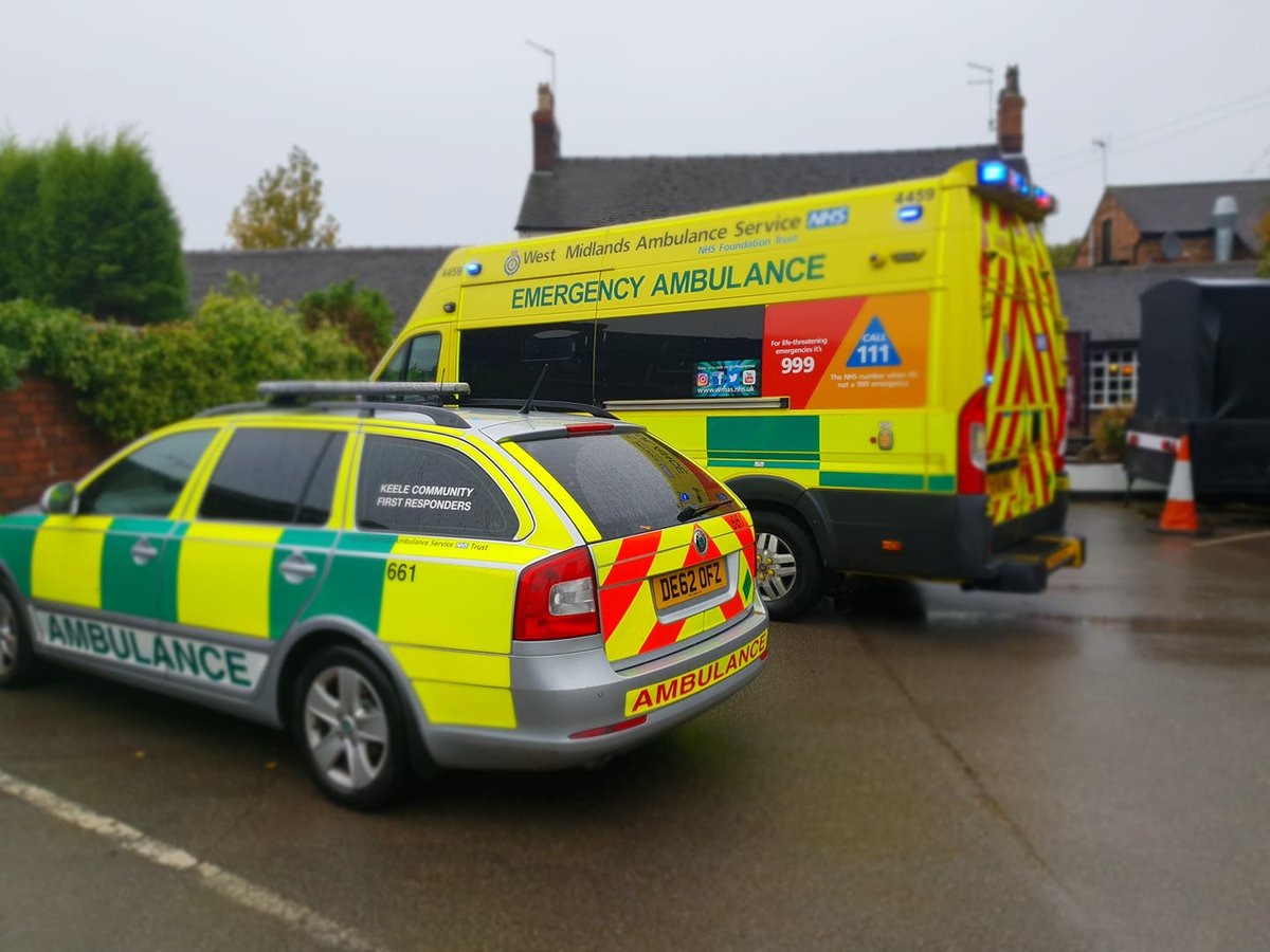 Tomorrow we start our week long 24/7 cover supporting <a href="/OFFICIALWMAS/">West Midlands Ambulance Service #HelpUsHelpYou</a> around <a href="/KeeleUniversity/">Keele University 🐿️</a> and the local area.

As an independent charity we rely on donations to fund our ability to respond to 999 calls. Please consider even a small donation 👇
paypal.com/donate/?hosted…
#volunteer