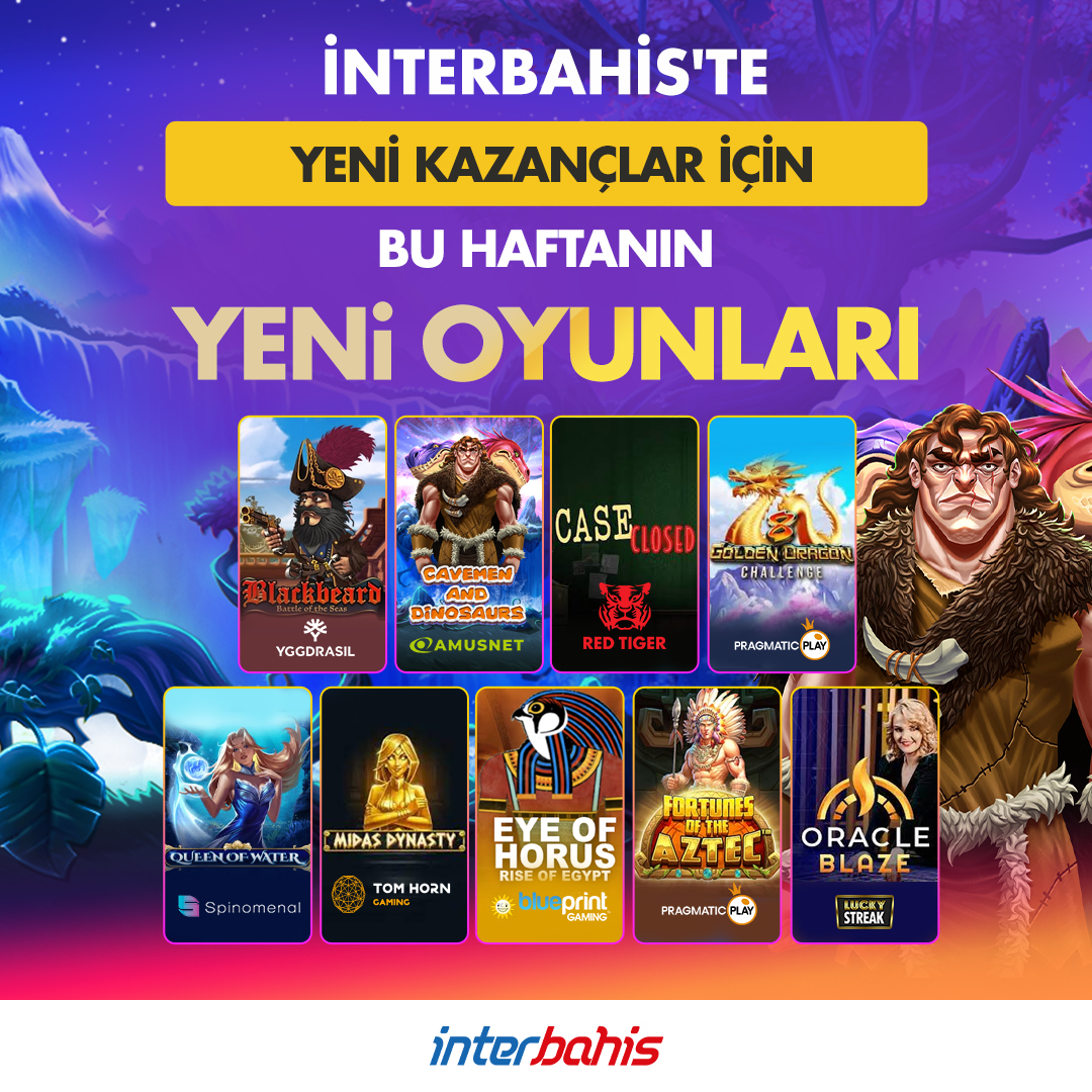 ✅İnterbahis'te Yeni Kazançlar İçin Bu Haftanın Yeni Oyunları Sizleri Bekliyor...

Acele et geç kalmadan kazananlar arasında yerini al

Hemen Üye Ol 📲 gol.to/interbahis
#interbahis