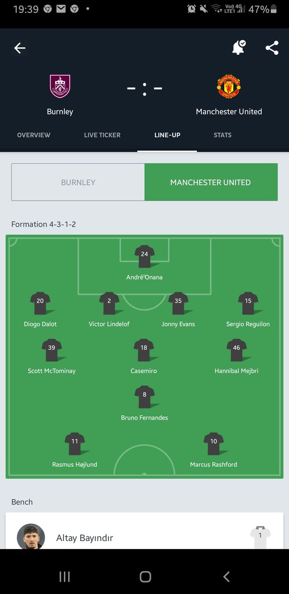 beardsimjay's tweet photo. McTominay , Evans, and Hannibal in the starting lineup, ridiculous for MUFC wtf TenHag is having a laugh ? ! This starting lineup is dreadful ...Evans 😬 https://t.co/lHhbZYekeo