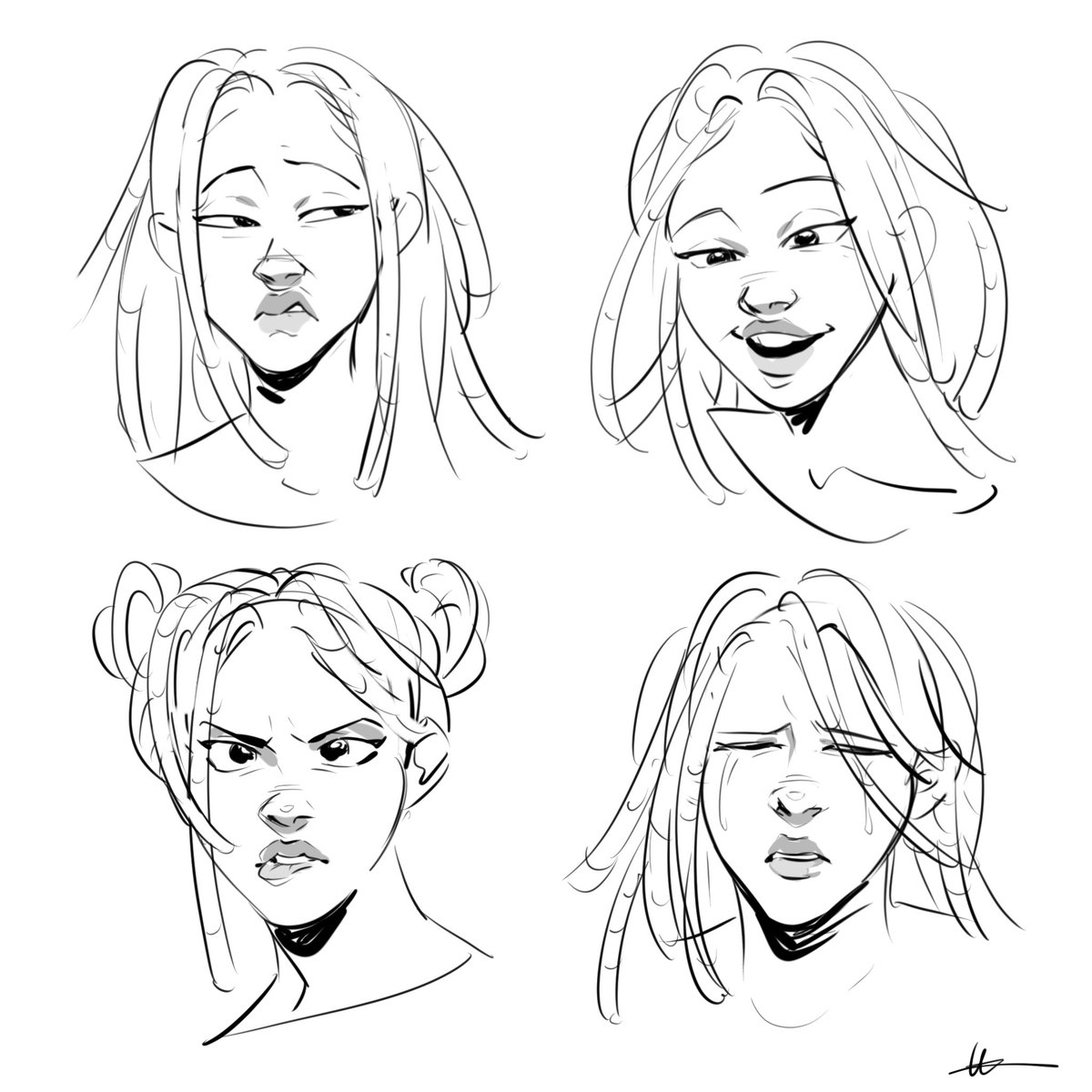 [oc] Joël face expressions study 🌷 