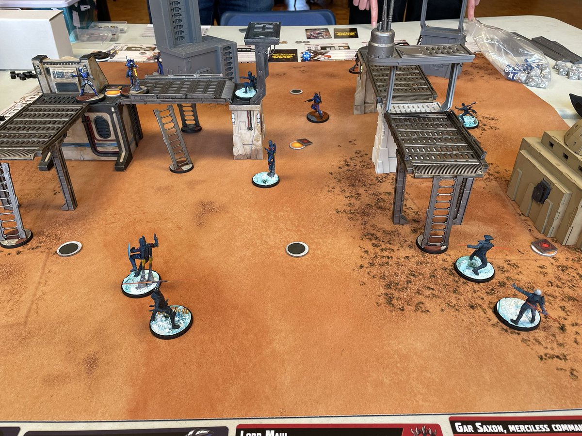 W4Rmachine7's tweet photo. 1st ever game of #StarWars #Shatterpoint this afternoon at #AgentCon23 with an intro game courtesy of @agentsofsigmar. A really fun game with lots of potential as the character pool grows ✌️ https://t.co/SC0uGdm82w