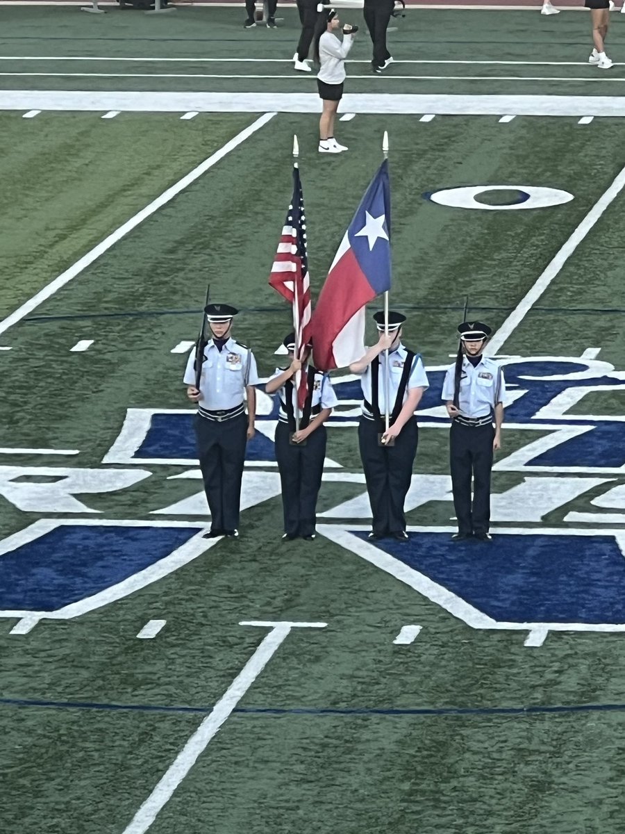 HRotc's tweet photo. First mixed color guard of the year! Harlan and Warren showing up. #Warlan https://t.co/Jll6Gn0nku
