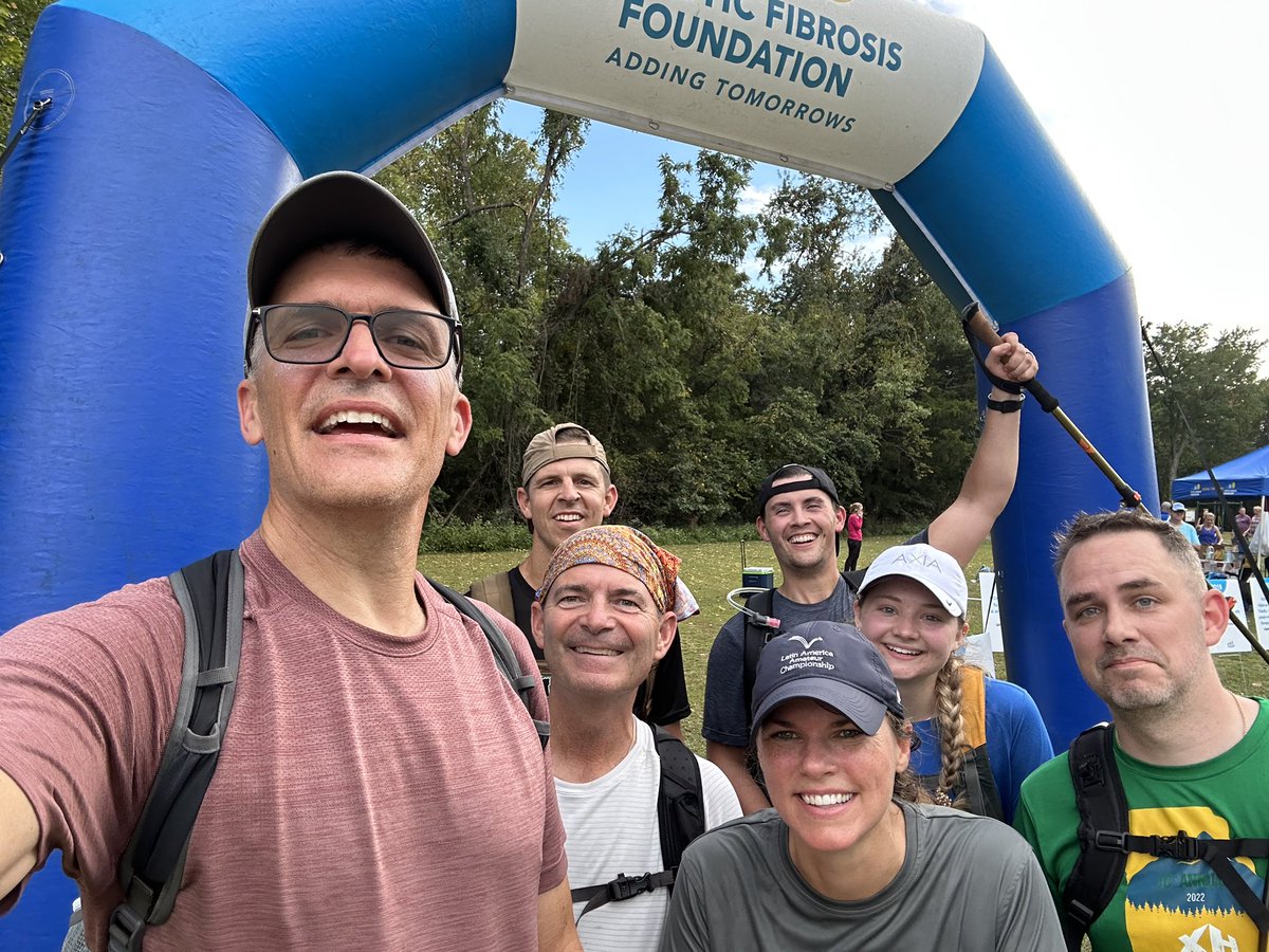 So proud of this guy <a href="/tkopyar/">Tony Kopyar</a> !! ❤️ He and his coworkers <a href="/AXIAnet/">AXIA Consulting</a> just completed a 30 mile hike in the Ozarks to raise money for Cystic Fibrosis! 

fightcf.cff.org/site/TR/Hike/3…