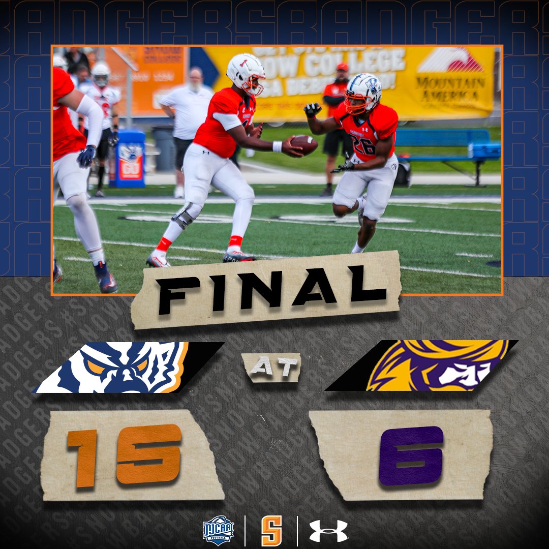 Snow College Badger Football (@snowcollegefb) on Twitter photo Badgers grind out a win in Dodge City, KS. They pick up 164 rushing yards led by <a href="/slambert26_/">Spencer Lambert</a> with 93. <a href="/Jared_Wilson711/">Jared wilson</a> and <a href="/adonis_jmt/">Adonis Tillman</a> scored touchdowns in the victory. #6 Badgers (3-1) take on #15 Georgia Military next Saturday in Milledgeville.
#SnowCollegeBadgers #DETH Badgers grind out a win in Dodge City, KS. They pick up 164 rushing yards led by <a href="/slambert26_/">Spencer Lambert</a> with 93. <a href="/Jared_Wilson711/">Jared wilson</a> and <a href="/adonis_jmt/">Adonis Tillman</a> scored touchdowns in the victory. #6 Badgers (3-1) take on #15 Georgia Military next Saturday in Milledgeville.
#SnowCollegeBadgers #DETH