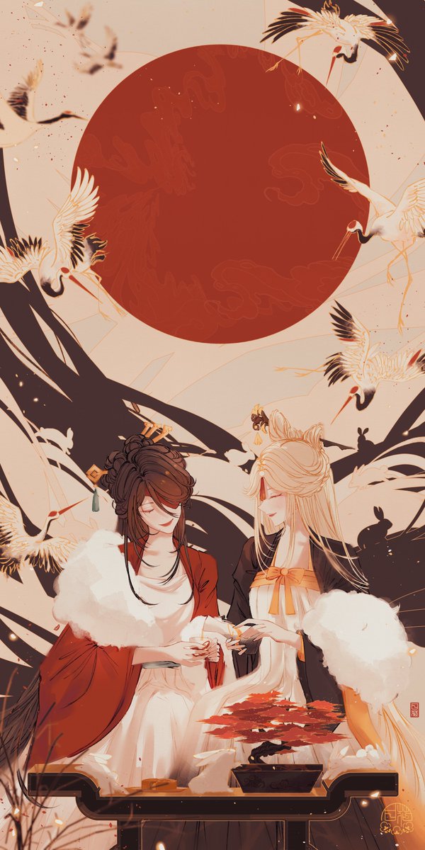 北斗(原神) ,凝光(原神) 「秋月 #Beiguang #原神 」|Hina ♥️のイラスト