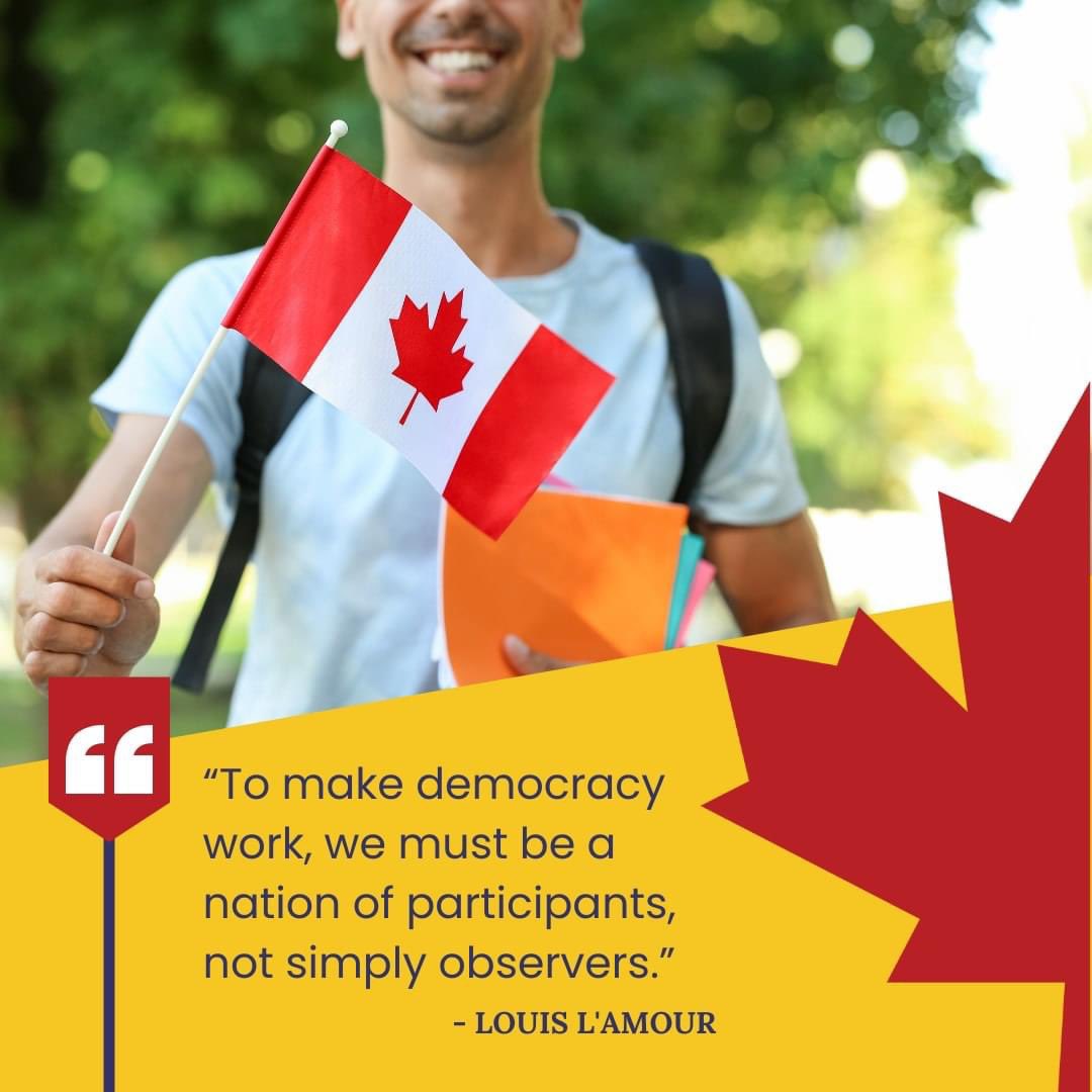 “To make democracy work, we must be a nation of participants, not simply observers.” - Louis L'Amour

💪 Let's not just watch from the sidelines. Get involved! 

#ActiveCitizenry #Canada #CanadaDeservesBetter #GovernmentAccountability #StandForTruth #TogetherWeRise