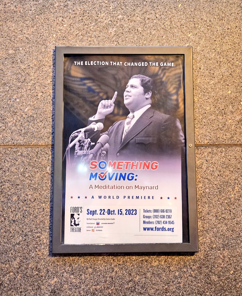 MorehouseDCalum's tweet photo. @MorehouseDCalum Night at @FordsTheatreNPS to see #SomethingMoving A Meditation on #MaynardJackson @thombowen @MorehousePrez @AlonzoRobertsn @apa1906NETwork @AyizeS @curtiseveryday @DiversifyorDie @EbbonAllen @GeoffRBennett @asbthelaw @SpelmanCollege @SpelmanPres @Morehouse https://t.co/AWZDh0zWWN