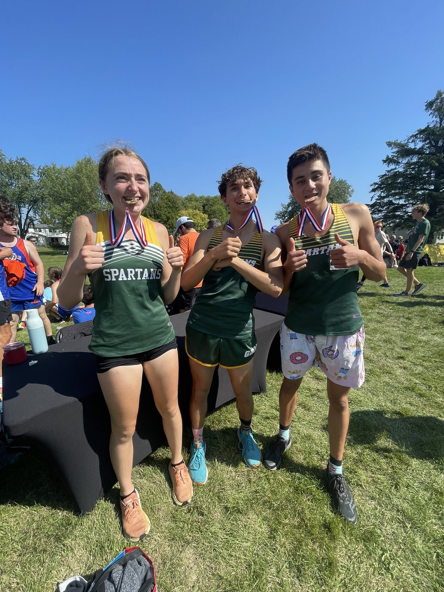 Winner, winner, chicken dinner! We have two invite champs!! Congrats to Maria &amp; John for 1st place finishes the Macnider Invite. A great showing by Hayato (14th) &amp; the boys team, placing 4th overall. <a href="/GBN_Athletics/">Glenbrook North High School Athletics</a>