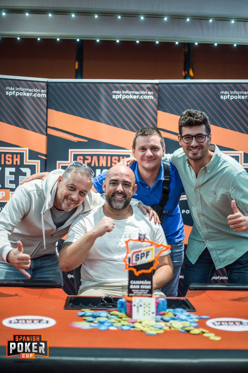SpanishPokerCup's tweet image. Ruben Moreno se hace con la victoria del Main Event tras pacto con Stefan Peter, Enric Munt y Constantin Untura.

¡Enhorabuena a los 4! 👏🏻👏🏻
#SpanishCupMallorca @CasinoMallorca