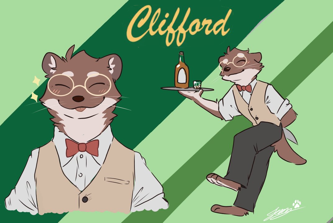 I loved Clifford and I made this fanart of him of the vn The smoke room (reupload)

#SmokeRoomVN #EchoVN
#Echoproject #furryfandom 
#furrya