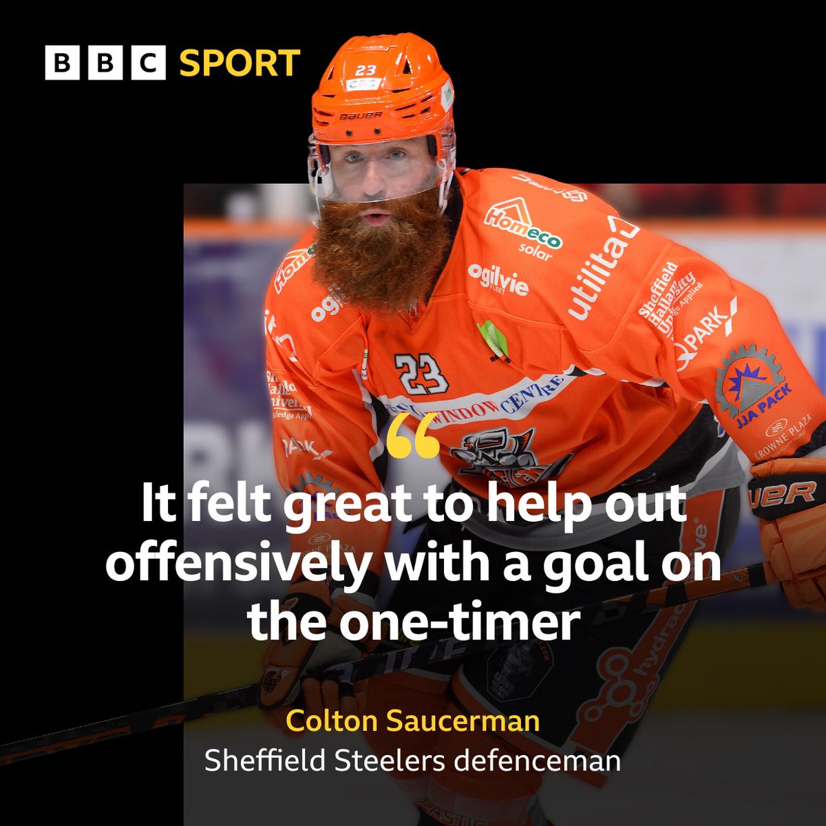 VIDEO: Sheffield Steelers defenceman Colton Saucerman speaks after 3-2 overtime win over Coventry Blaze. The American looks back at his opening goal for the club & explains why he’s as in awe of Patrick Watling as the rest of us! Watch here ➡️ bbc.co.uk/programmes/p0g…