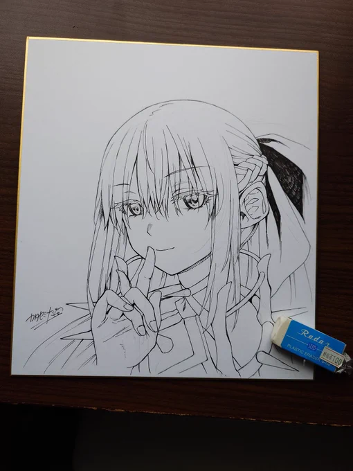 飾りに色紙描きました。(朝おきてから…) 