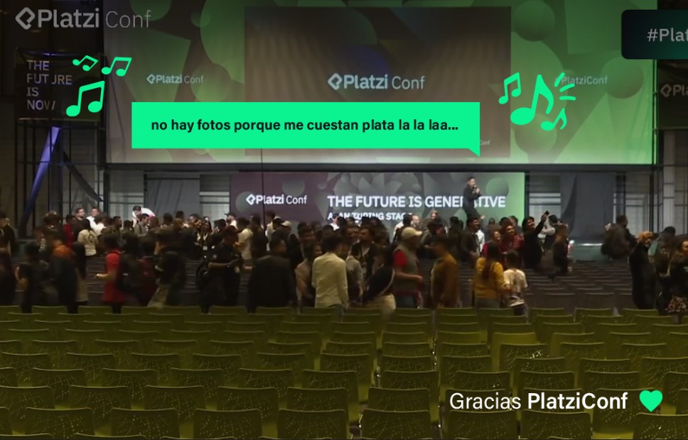 ampexion's tweet photo. Gracias @platzi 
— #PlatziConf https://t.co/v9DsNz6tKk
