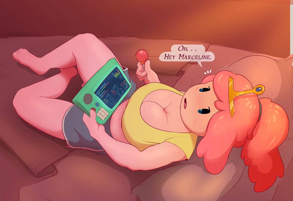 Blazin_Link's tweet photo. god i love the new fiona and cake. . .so much so i doodled a bubblegum with massive tits sdgsdfghs Looking forward to drawing 'more' of her https://t.co/Bv1x7cdHEN