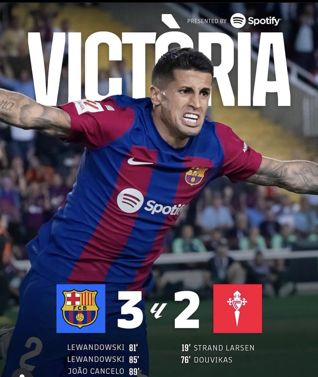 El <a href="/FCBarcelona_es/">FC Barcelona</a> también sabe remontar. 

¡Vamos carajo! 

#BarcaCelta #Barcelona #futbol #LaLiga