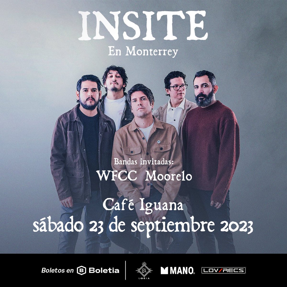 Lobia_'s tweet photo. 𝐌𝐎𝐍𝐓𝐄𝐑𝐑𝐄𝐘 nos vemos 𝐇𝐎𝐘 en el concierto de 𝐈𝐍𝐒𝐈𝐓𝐄 en 𝐂𝐀𝐅𝐄 𝐈𝐆𝐔𝐀𝐍𝐀. Boletos disponibles en: Boletia: https://t.co/KUrRUjbBhR y 𝐒𝐈𝐍 𝐂𝐀𝐑𝐆𝐎𝐒 en Dark Vission Music Shop, The Vintage Store o directo en Taquillas del 𝐂𝐀𝐅𝐄 𝐈𝐆𝐔𝐀𝐍𝐀 ¡No faltes! https://t.co/KtZOXgEzjx