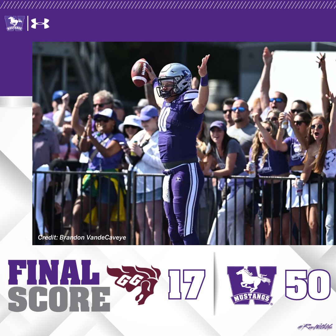 🏈 FINAL SCORE @westernuFB spreads out the offence and takes a 50-17 win over the uOttawa Gee-Gees to push their record to 5-0 on the season. Next week we’re on the road to Windsor to take on the Lancer. Kick-off is set for 1:00PM #RunWithUs #WesternMustangs #OTTvsWES