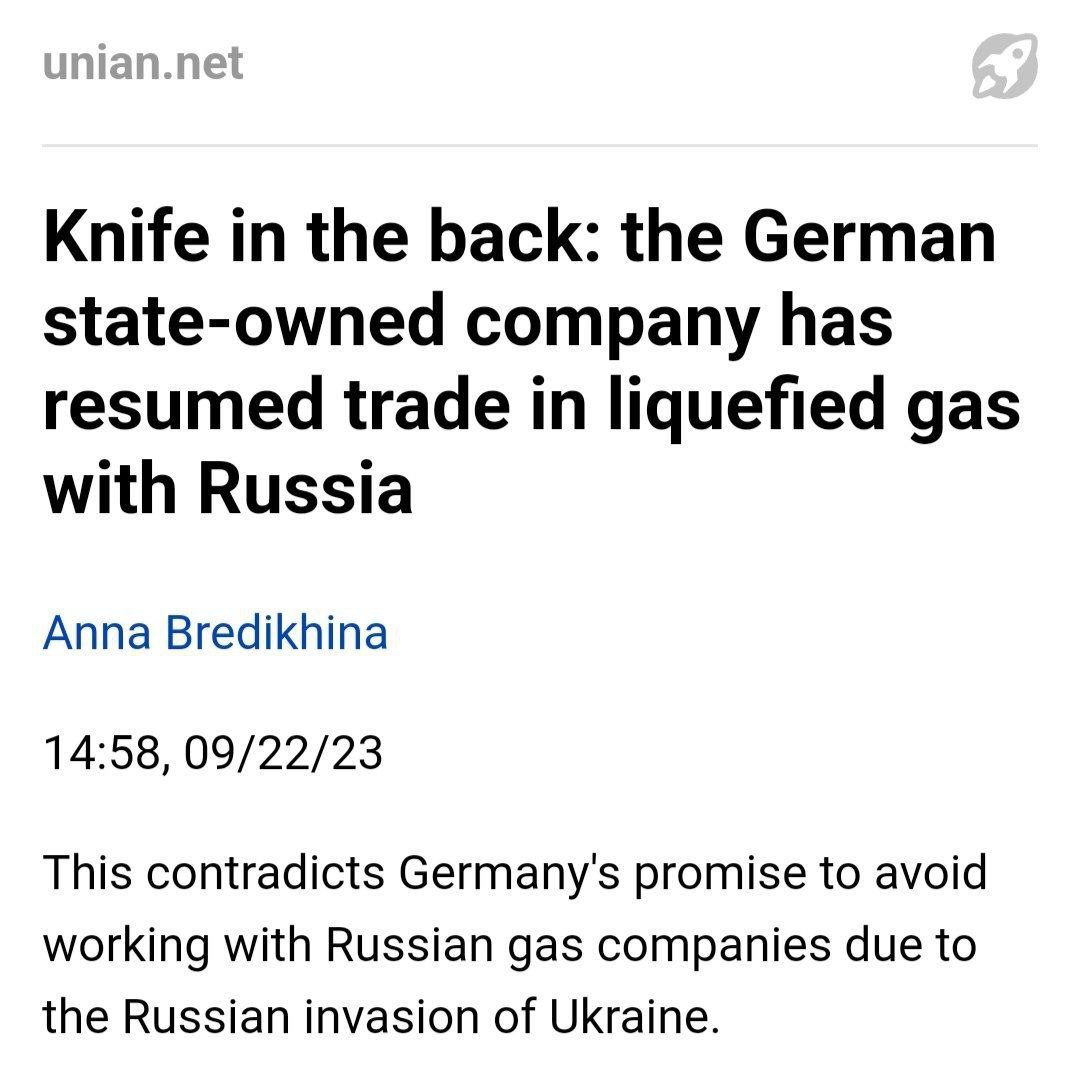 Germany has announced that it wants to buy Russian LNG again this winter.

Germany is going to conclude a deal with one of the Gazprom branches in order to circumvent US and NATO sanctions against Russia.

Critics of the German authorities do not rule out that similar